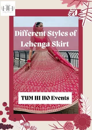 different styles of lehenga skirt