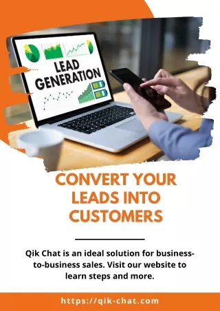 Convert your leads into customers