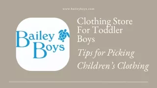 Tips for Picking Children’s Clothing