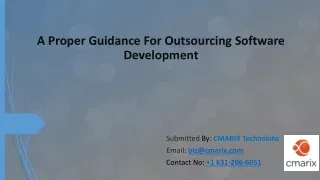 A Proper Guidance For Outsourcing Software Development