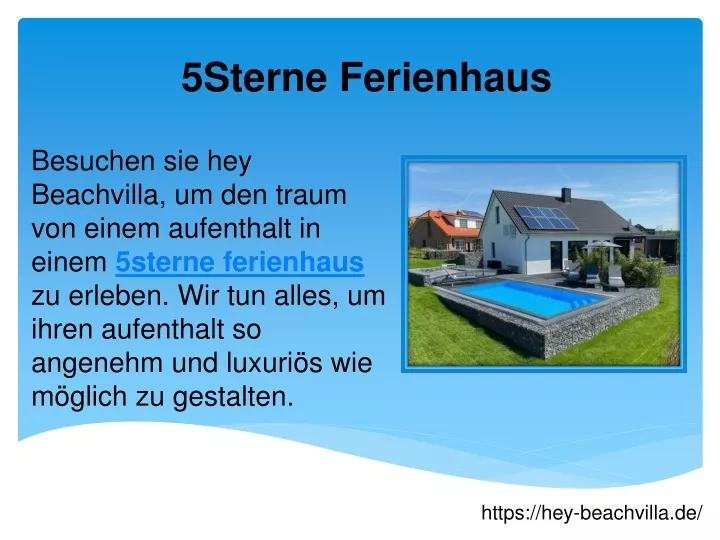 5sterne ferienhaus