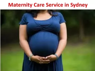 Maternity Care Service in Sydney