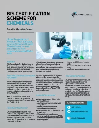 BIS CERTIFICATION SCHEME FOR CHEMICAL-converted 1