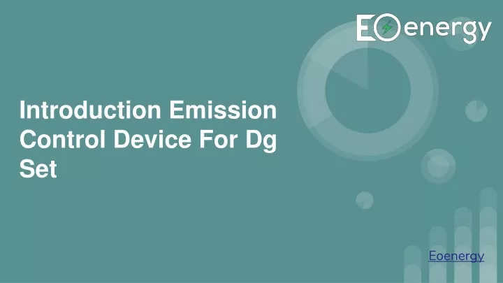 introduction emission control device for dg set