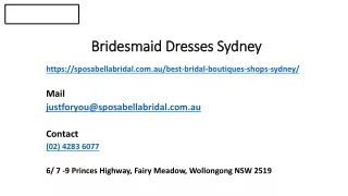 bridesmaid dresses sydney For Amazing Styling And Categories
