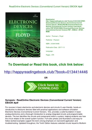 ReadOnline Electronic Devices (Conventional Current Version) EBOOK #pdf