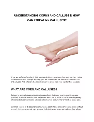 UNDERSTANDING CORNS AND CALLUSES_ HOW CAN I TREAT MY CALLUSES_