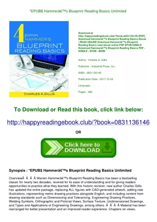 *EPUB$ Hammerâ€™s Blueprint Reading Basics Unlimited