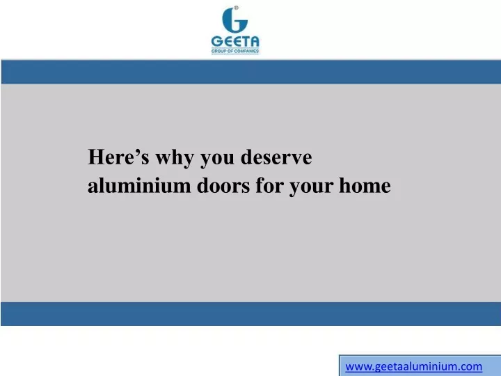 here s why you deserve aluminium doors for your