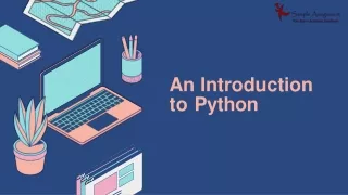 an introduction to python
