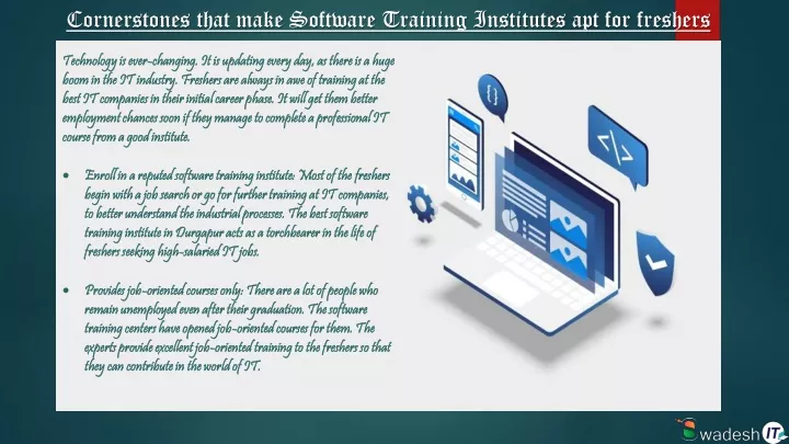 cornerstones that make software training