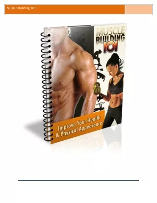 muscle building 101