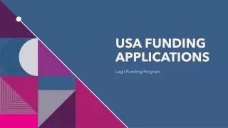 USA Funding Applications - Reviews