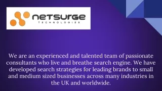 we are an experienced and talented team