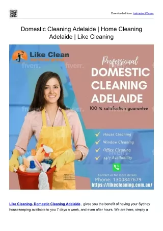 Domestic Cleaning Adelaide | Home Cleaning Adelaide | Like Cleaning