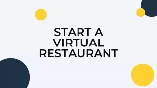 start a virtual restaurant
