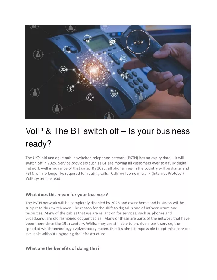 voip the bt switch off is your business ready