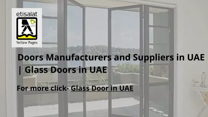 doors manufacturers and suppliers in uae glass