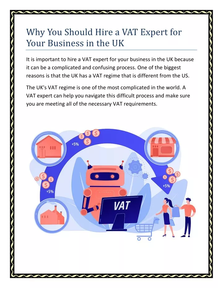 why you should hire a vat expert for your