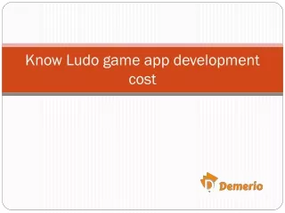 know l udo game app development cost