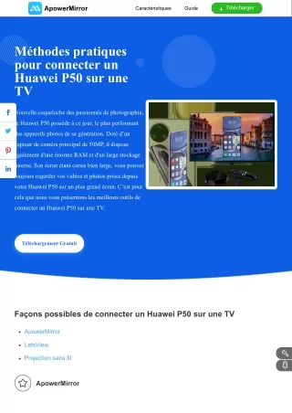 Les 3 meilleures applications pour connecter un Huawei P50 sur une TV