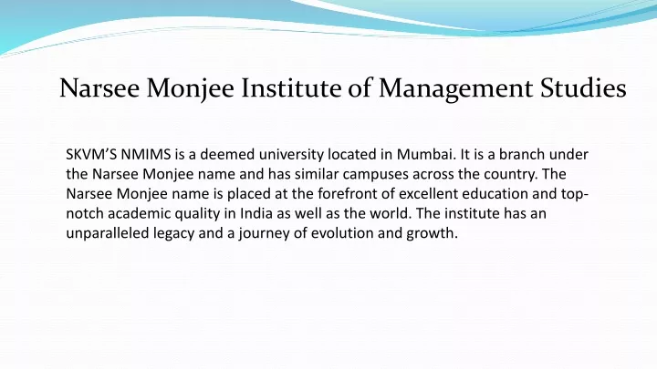 narsee monjee institute of management studies