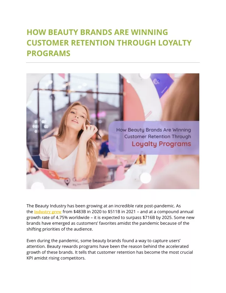 how beauty brands are winning customer retention