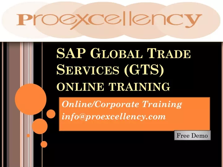 sap g lobal t rade s ervices gts online training