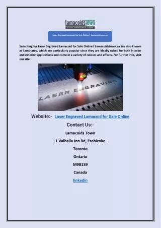 Laser Engraved Lamacoid for Sale Online | Lamacoidstown.ca