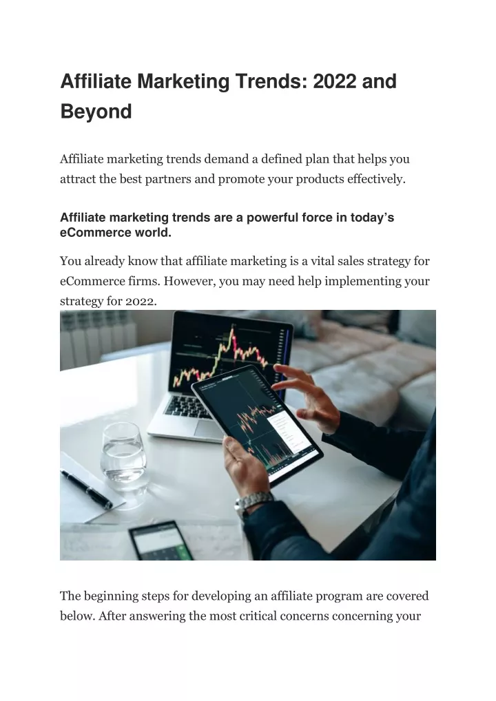 affiliate marketing trends 2022 and beyond