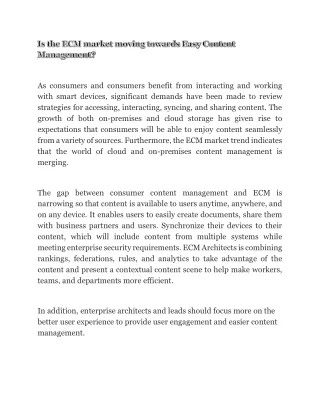 as consumers and consumers benefit from