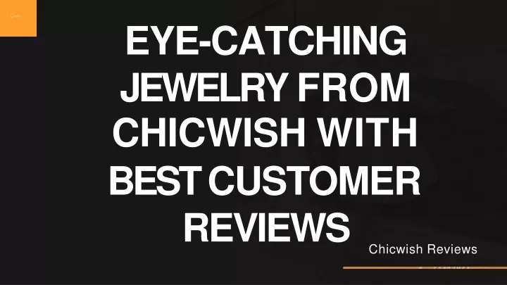 eye catching jewelry from chicwish with