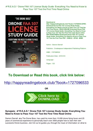 #^R.E.A.D.^ Drone FAA 107 License Study Guide Everything You Need to Know to Pas