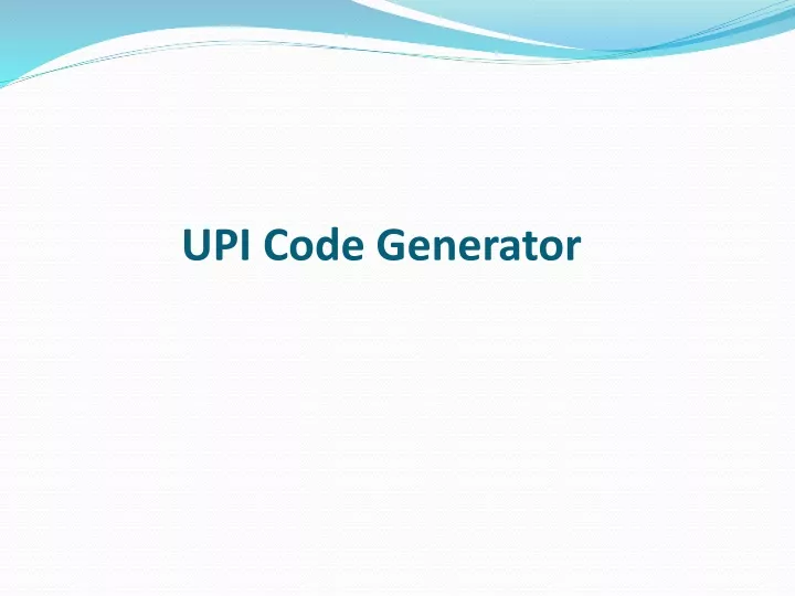 upi code generator