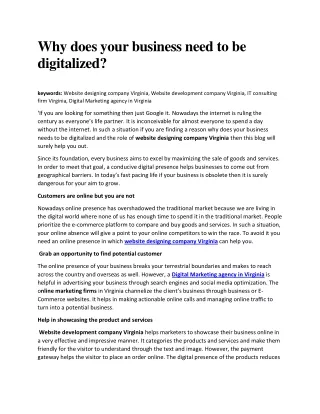 Why online presence is essential for your business