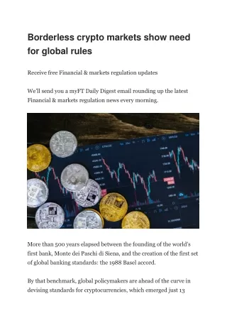 borderless crypto markets show need for global