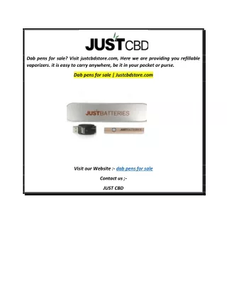 Dab pens for sale  Justcbdstore.com