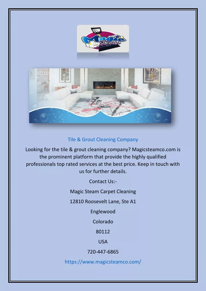 tile grout cleaning company