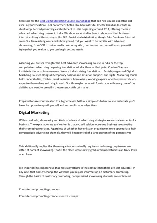 Best E-Mail Marketing Course in Ghaziabad