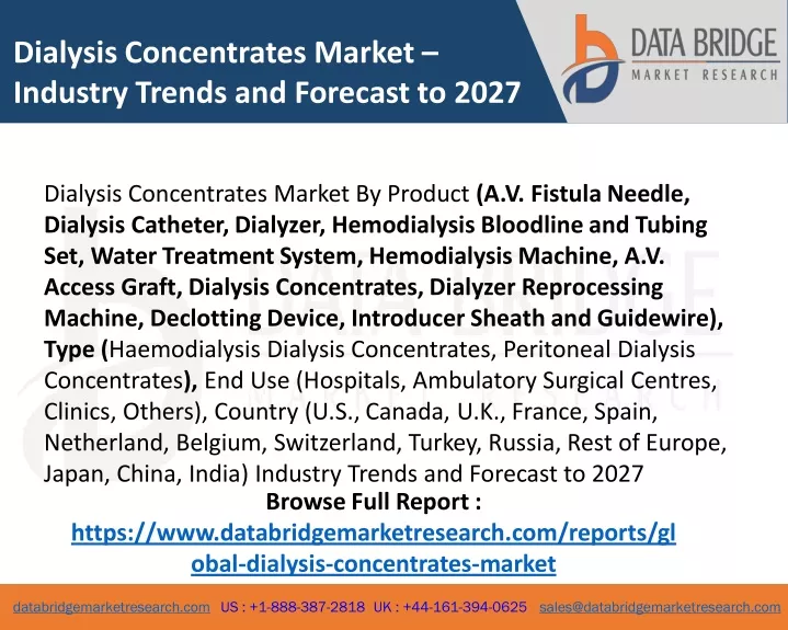 dialysis concentrates market industry trends