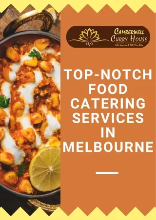Top-notch Food Catering Services in Melbourne