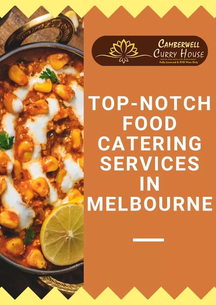 top notch food catering services in melbourne