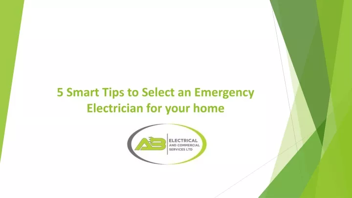 5 smart tips to select an emergency electrician for your home