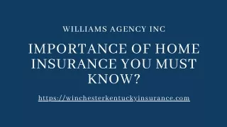 Importance OF Home Insurance You Must Know