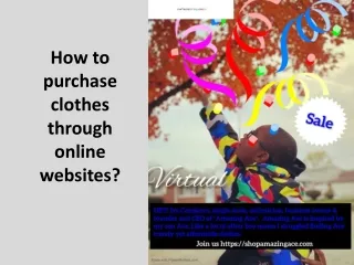 how to purchase clothes through online websites