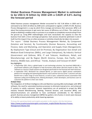 global business process management market