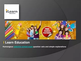 Selective school exam or selective school test  VIC and NSW | I Learn Education