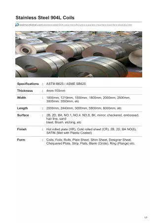 Stainless Steel 409M Coils Manufacturers