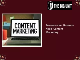 reasons your business need content marketing