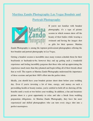 Martina Zando Photography Las Vegas Boudoir and Portrait Photography